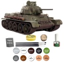 MODEL T-34/76 Model 1943 polskie malowanie Zestaw: farby, lakier, wash