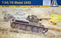 MODEL T-34/76 Model 1943 polskie malowanie Zestaw: farby, lakier, wash