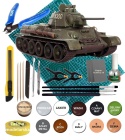 MODEL T-34/76 Model 1943 polskie malowanie Zestaw: mata farby, lakier, wash