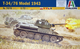 MODEL T-34/76 Model 1943 polskie malowanie Zestaw: mata farby, lakier, wash