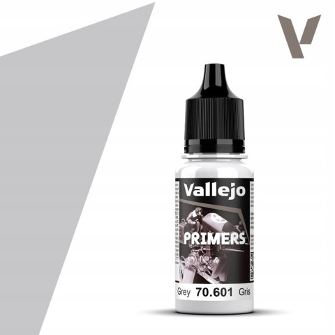 VALLEJO 70601 FARBA PODKŁADOWA akrylowa Podkład Surface Primer Grey 18ml VALLEJO 70601 FARBA PODKŁADOWA akrylowa Podkład Surface Primer Grey 18ml