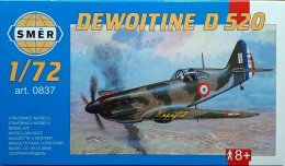 MODEL Dewoitine D520 – francuski samolot myśliwski Smer 1:72