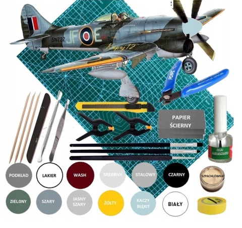 MODEL plastikowego samolotu Hawker Tempest Mk.V Smer Skala 1:72 0848