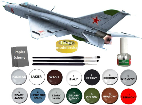 MODEL MiG-21PF Fishbed-D – radziecki samolot myśliwski Academy skala 1:48 MODEL MiG-21PF Fishbed-D – radziecki samolot myśliwski Academy skala 1:48