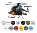 MODEL amerykańskiego śmigłowca AH-6 Night Fox Italeri Skala 1:72 + farby