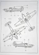 MODEL angieskiego samolotu  Hawker Hurricane MK.IIC Smer skala 1:72