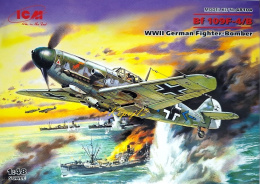 MODEL niemieckiego samolotu Messerschmitt Bf 109F-4/B ICM skala 1:48