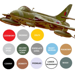 MODEL samolotu HAWKER HUNTER F Mk6 Plastyk Skala 1:72