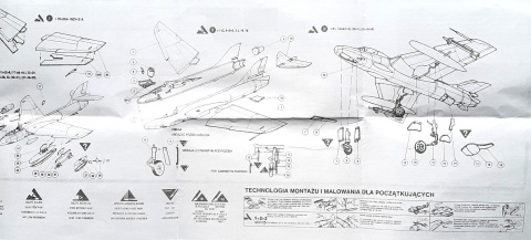 MODEL samolotu HAWKER HUNTER F Mk6 Plastyk Skala 1:72 MODEL samolotu HAWKER HUNTER F Mk6 Plastyk Skala 1:72