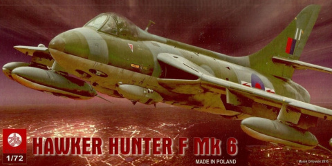 MODEL samolotu HAWKER HUNTER F Mk6 Plastyk Skala 1:72 MODEL samolotu HAWKER HUNTER F Mk6 Plastyk Skala 1:72