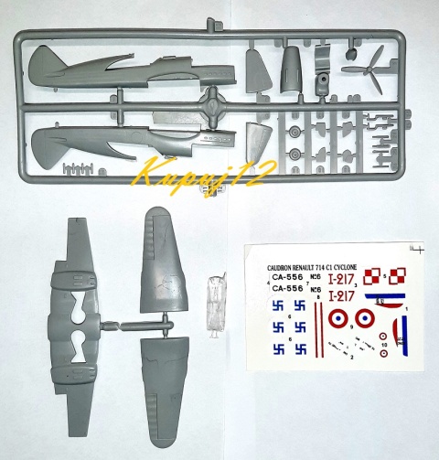 MODEL samolotu do sklejania Caudron Renault 714 C1 Cyclone PL Plastyk Skala 1:72 MODEL samolotu do sklejania Caudron Renault 714 C1 Cyclone PL Plastyk Skala 1:72