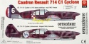 MODEL samolotu do sklejania Caudron Renault 714 C1 Cyclone PL Plastyk Skala 1:72