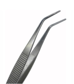 Pęseta metalowa modelarska zakrzywiona 14 cm