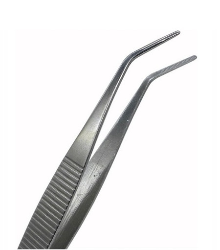 Pęseta metalowa modelarska zakrzywiona 14 cm Pęseta metalowa modelarska zakrzywiona 14 cm
