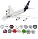 AIRBUS A380 800 New Livery duży plastikowy model samolotu pasażerskiego Lufthansa Revell skala 1:144