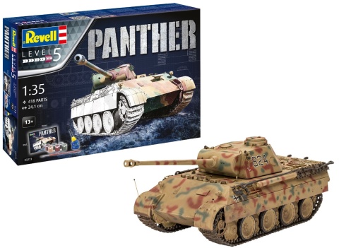 Model Czołgu Pantera Panther zestaw z farbami klejem Revell + mata, dużo dodatków Model Czołgu Pantera Panther zestaw z farbami klejem Revell + mata, dużo dodatków