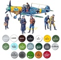 MODEL samolotu Messerschmitt Bf 109F-2 z personelem ICM Skala 1:48