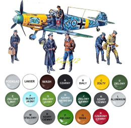 MODEL samolotu Messerschmitt Bf 109F-2 z personelem ICM Skala 1:48