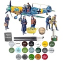 MODEL samolotu Messerschmitt Bf 109F-2 z personelem ICM Skala 1:48