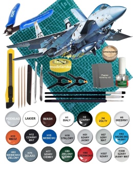 Model samolotu do sklejania F-15C EAGLE amerykański myśliwec Hasgawa skala 1:72