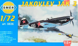 MODEL samolotu do sklejania Jakovlev Jak 3 Smer Skala 1 :72