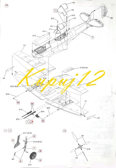 MODEL samolotu do sklejania SPITFIRE LF.IXE + zestaw farb, farba podkładowa, lakier bezbarwny, wash do zabrudzeń MODEL samolotu do sklejania SPITFIRE LF.IXE + zestaw farb, farba podkładowa, lakier bezbarwny, wash do zabrudzeń