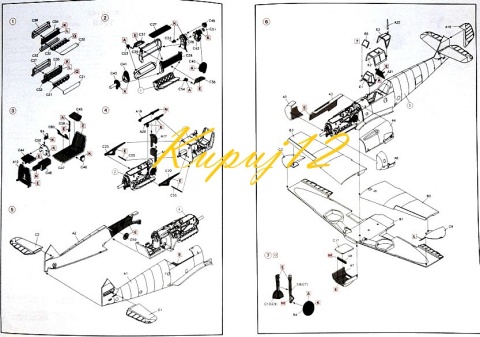 MODEL samolotu plastikowego Messerschmitt Bf 109F-2 ICM Skala 1:48 MODEL samolotu plastikowego Messerschmitt Bf 109F-2 ICM Skala 1:48