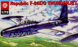 MODEL samocmolotu REPUBLIC F48 E/G THUNDERJET Plastyk Skala 1:72