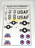 MODEL samocmolotu REPUBLIC F48 E/G THUNDERJET Plastyk Skala 1:72