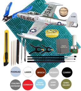 MODEL samocmolotu REPUBLIC F48 E/G THUNDERJET Plastyk Skala 1:72