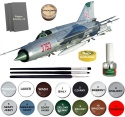 MODEL samolotu MiG-21PF Fishbed-D POLSKIE MALOWANIE + klej, farby,