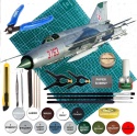 MODEL samolotu MiG-21PF Fishbed-D POLSKIE MALOWANIE + mata A3, klej, farby,