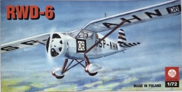 MODEL samolotu RWD-6 Zestaw: podkład, farby, lakier, wash Plastyk Skala:72
