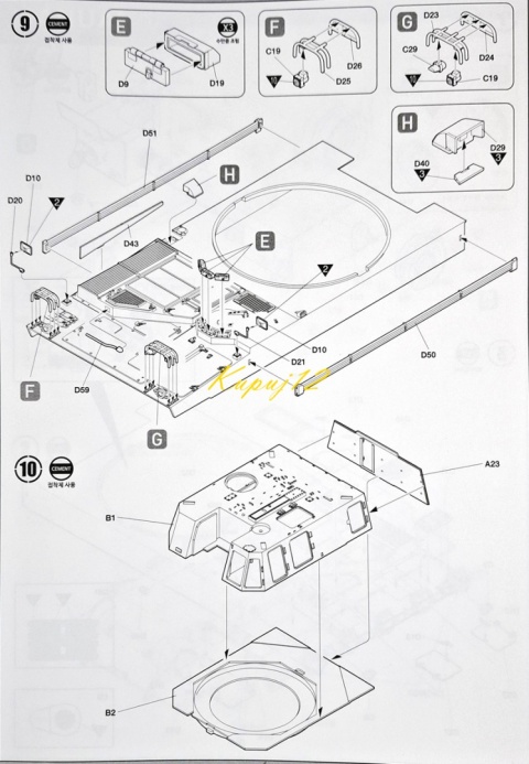 PLASTIKOWY model do sklejania K9A1 Haubica samobieżna Polskie Siły Zbrojne + farby akrylowe, podkład do farb akrylowych... PLASTIKOWY model do sklejania K9A1 Haubica samobieżna Polskie Siły Zbrojne + farby akrylowe, podkład do farb akrylowych...