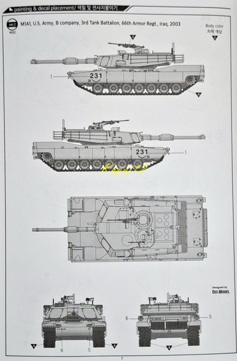 MODEL amerykańskiego czołgu USMC M1A1 Abrams Academy Skala 1:72 MODEL amerykańskiego czołgu USMC M1A1 Abrams Academy Skala 1:72
