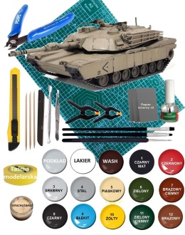 MODEL amerykańskiego czołgu USMC M1A1 Abrams Academy Skala 1:72