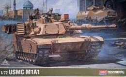 MODEL amerykańskiego czołgu USMC M1A1 Abrams Academy Skala 1:72