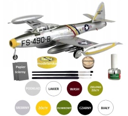 MODEL amerykańskiego samolotu myśliwsko-bombowego F-84 THUNDERJET Gomix Skla 1:48