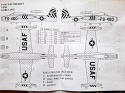 MODEL amerykańskiego samolotu myśliwsko-bombowego F-84 THUNDERJET Gomix Skla 1:48
