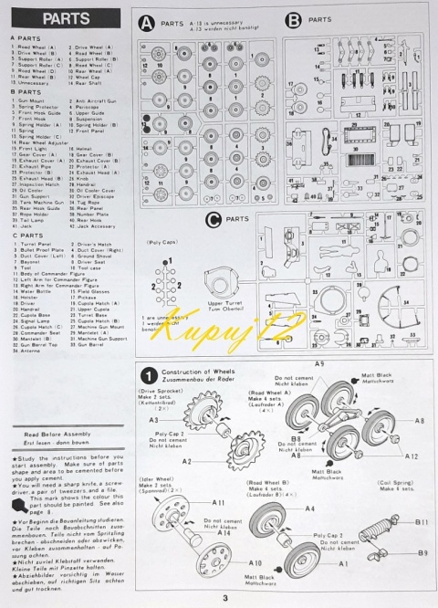 MODEL japońskiego czołgu TYPE97 (CHI_HA) Tamiya Skala 1:35 MODEL japońskiego czołgu TYPE97 (CHI_HA) Tamiya Skala 1:35