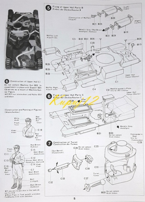 MODEL japońskiego czołgu TYPE97 (CHI_HA) Tamiya Skala 1:35 MODEL japońskiego czołgu TYPE97 (CHI_HA) Tamiya Skala 1:35