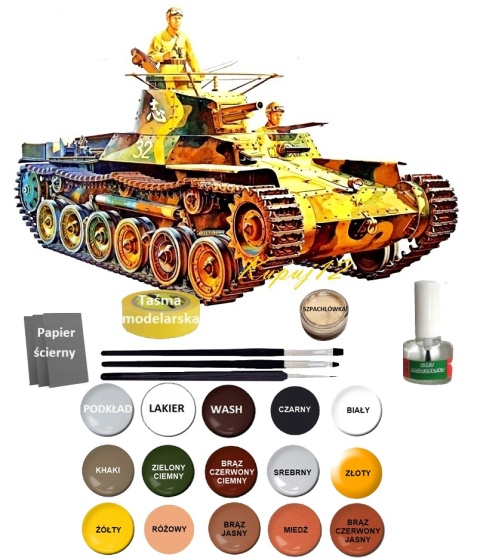 MODEL japońskiego czołgu TYPE97 (CHI_HA) Tamiya Skala 1:35 MODEL japońskiego czołgu TYPE97 (CHI_HA) Tamiya Skala 1:35