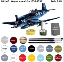 Model samolotu do sklejania Corsair F4U-4B Korean War Academy Skala 1:48
