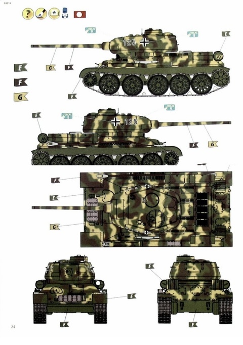 PLASTIKOWY model do sklejania radzieckiego czołgu T-34/85 + klej, farby akrylowe, podkład do farb akrylowych... PLASTIKOWY model do sklejania radzieckiego czołgu T-34/85 + klej, farby akrylowe, podkład do farb akrylowych...