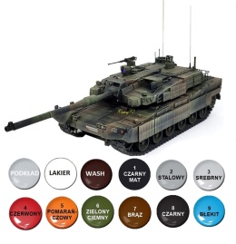 MODEL plastikowy czołg do sklejania K2GF Black Panther Polskie Siły Zbrojne Academy Skala 1:35