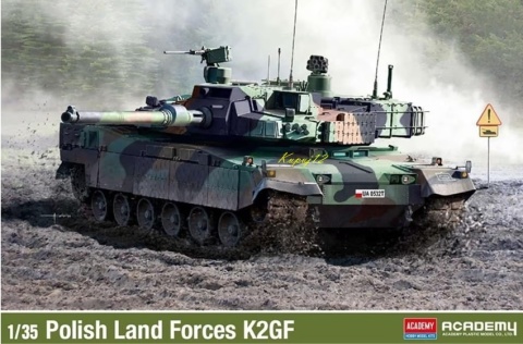 MODEL plastikowy czołg do sklejania K2GF Black Panther Polskie Siły Zbrojne Academy Skala 1:35 MODEL plastikowy czołg do sklejania K2GF Black Panther Polskie Siły Zbrojne Academy Skala 1:35