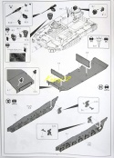 MODEL plastikowy czołg do sklejania K2GF Black Panther Polskie Siły Zbrojne Academy Skala 1:35