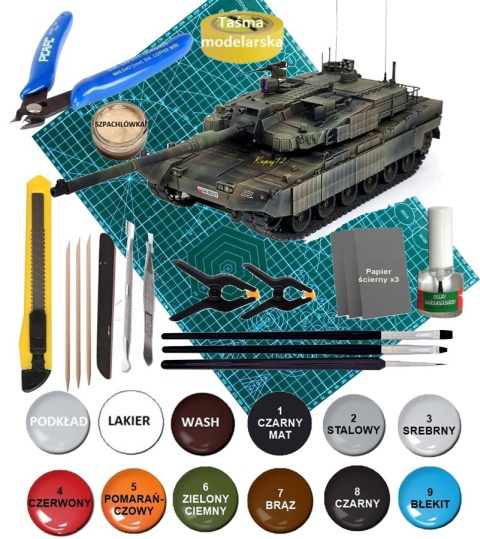 MODEL plastikowy czołg do sklejania K2GF Black Panther Polskie Siły Zbrojne Academy Skala 1:35 MODEL plastikowy czołg do sklejania K2GF Black Panther Polskie Siły Zbrojne Academy Skala 1:35
