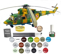 MODEL śmigłowca helikopter PZL W3T Sokół Mirage Skala 1:72