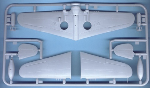 MODEL plastikowy do sklejania samolot Curtiss P-40K Kittyhawk Skala 1:72 Smer 0875